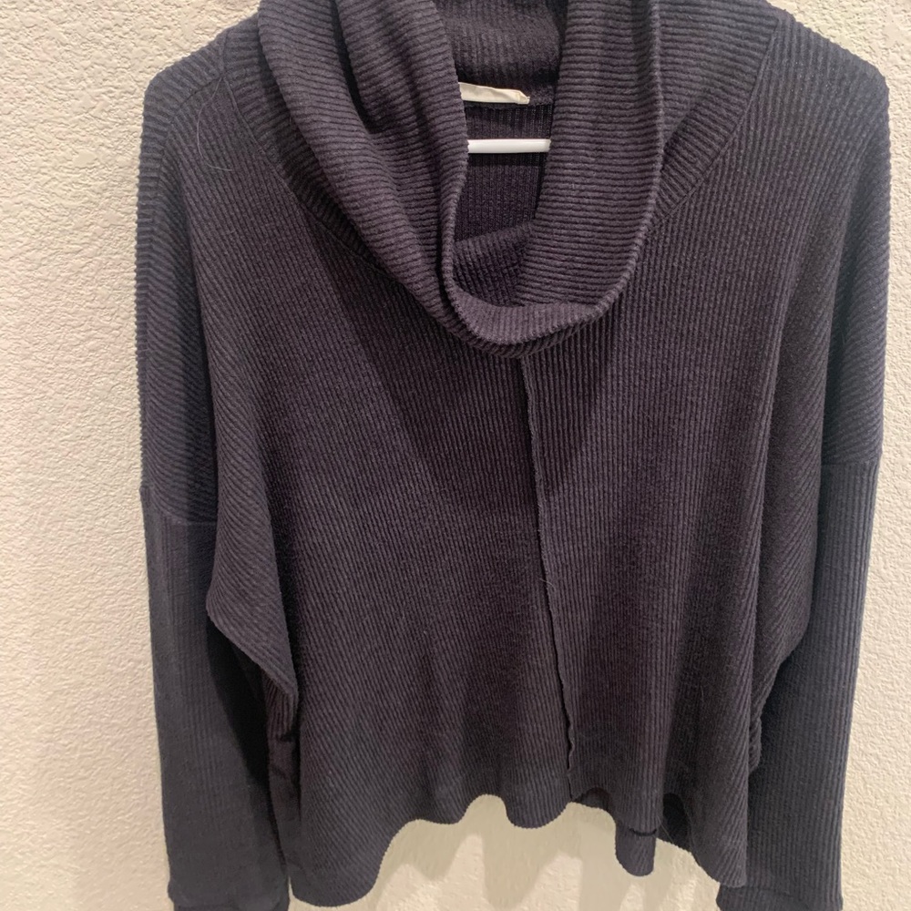 LUSH cowl neck/ribbed sweater